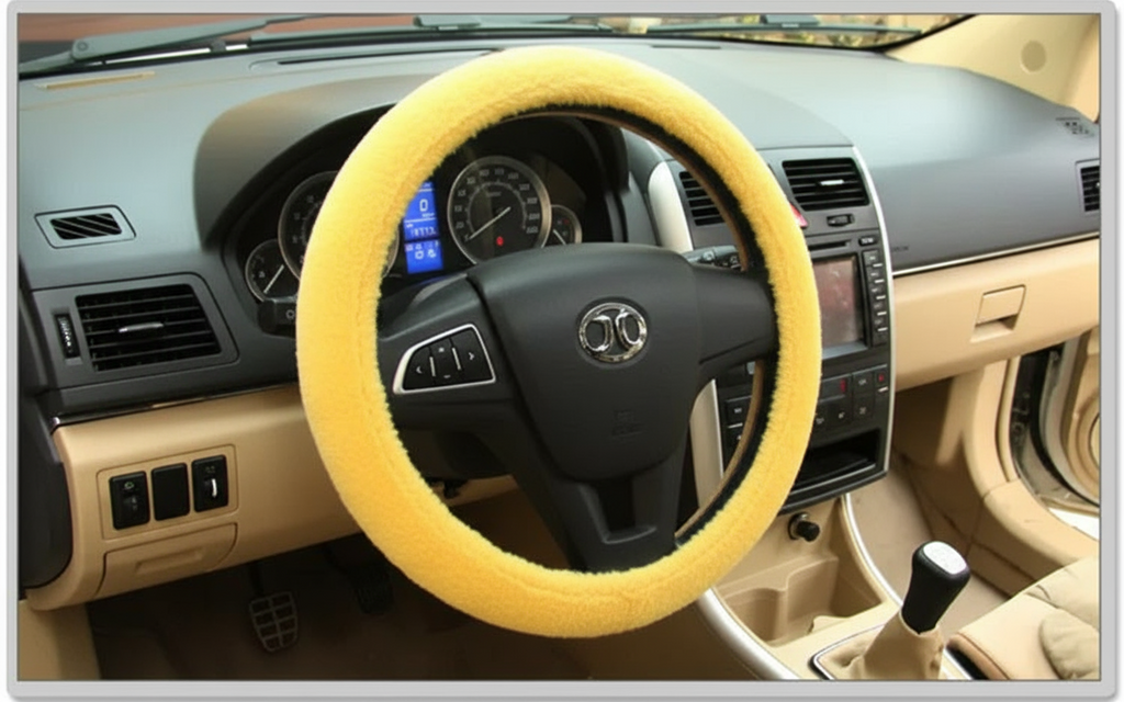 Plüsch Lenkrad Überzieher