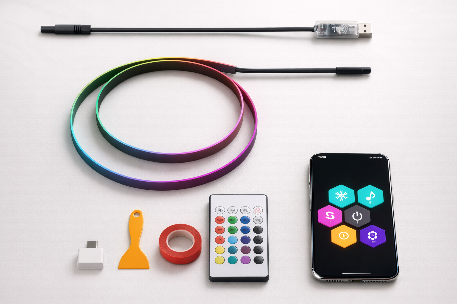 USB-Ambiente-Beleuchtung fürs Auto