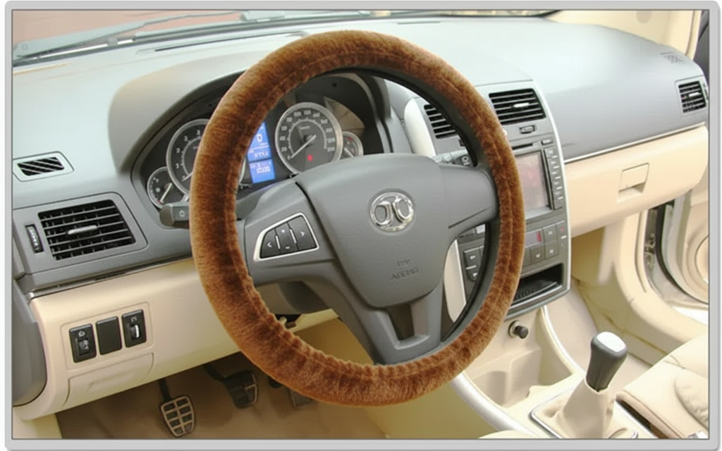 Plüsch Lenkrad Überzieher